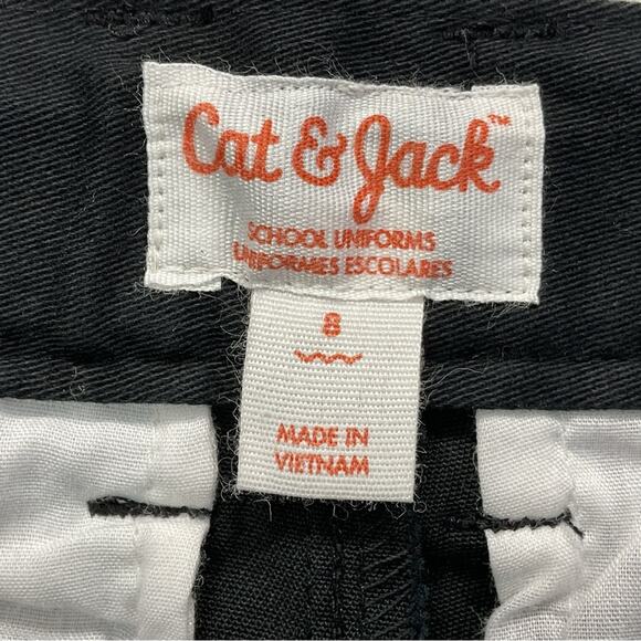 Cat & Jack Uniform Pants Boys Size 8 Black School Straight Adjustable Waist NWT - Picture 2 of 9